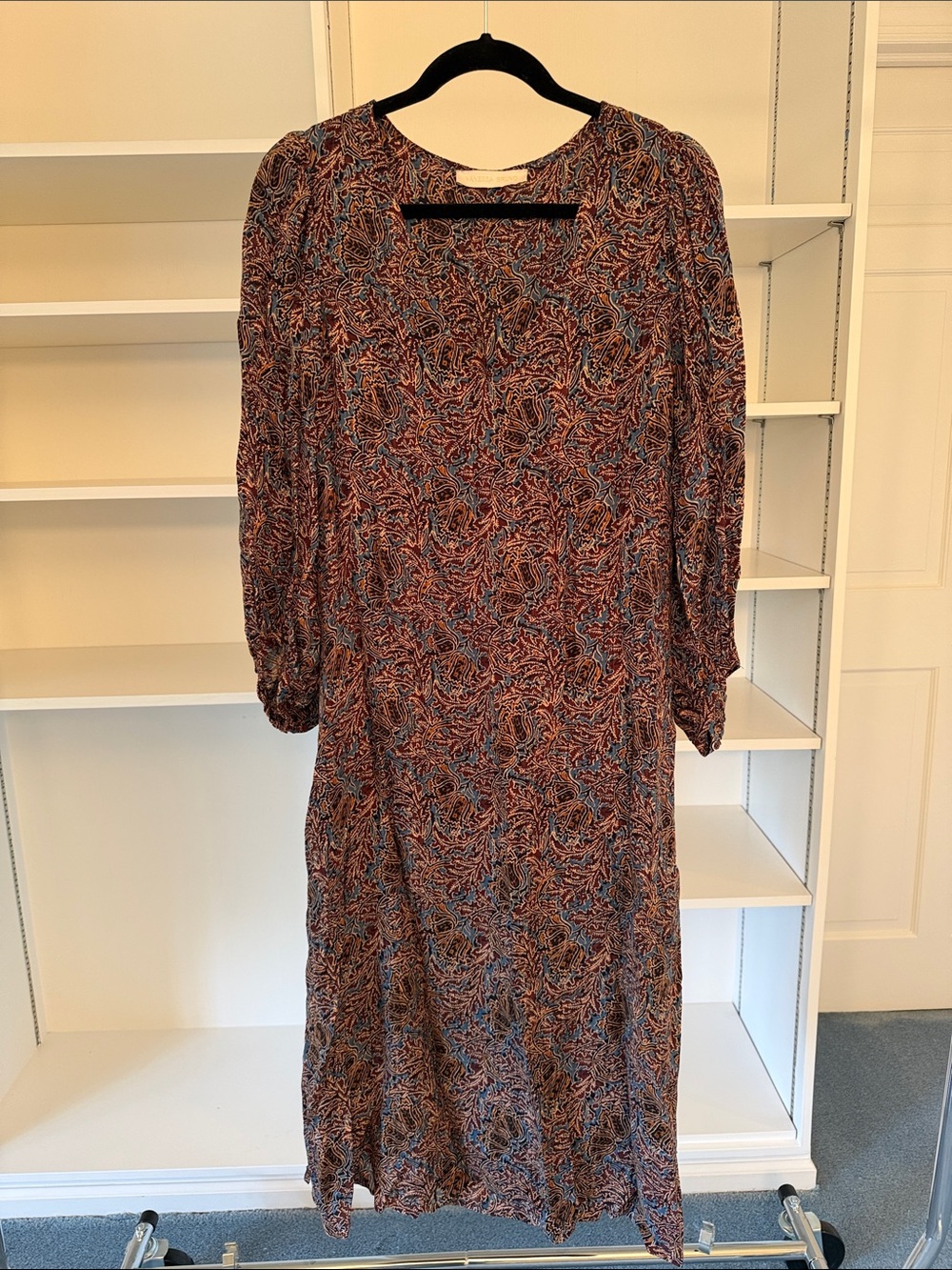Vanessa Bruno Paisley Tie Back Dress